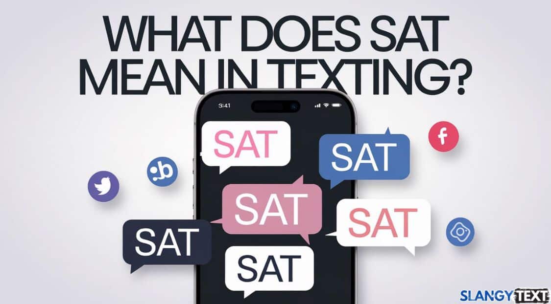 SAT mean in texting