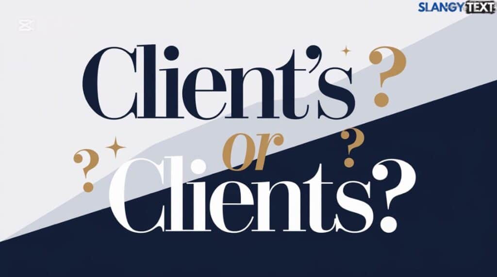 Client’s Or Clients’ Or Clients