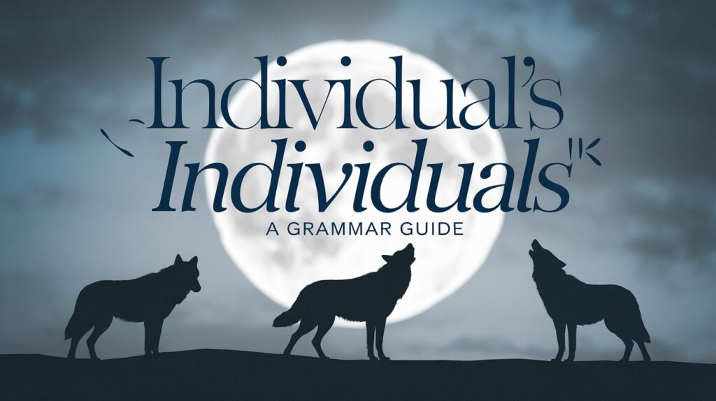 Deciphering Individual’s, Individuals’, And Individuals