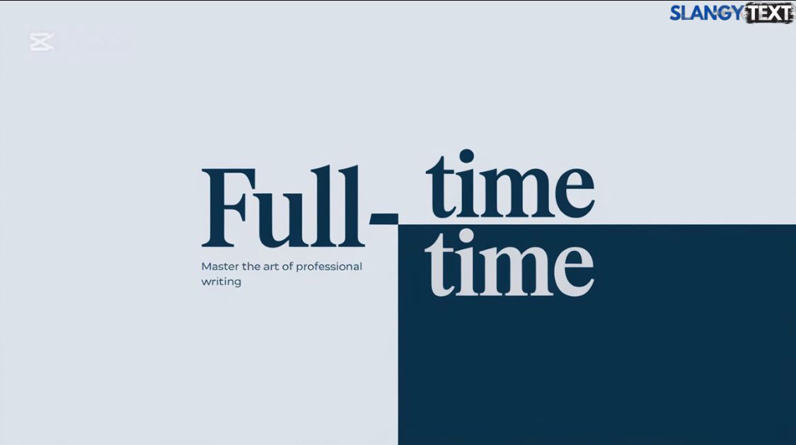 Full-Time Or Full Time